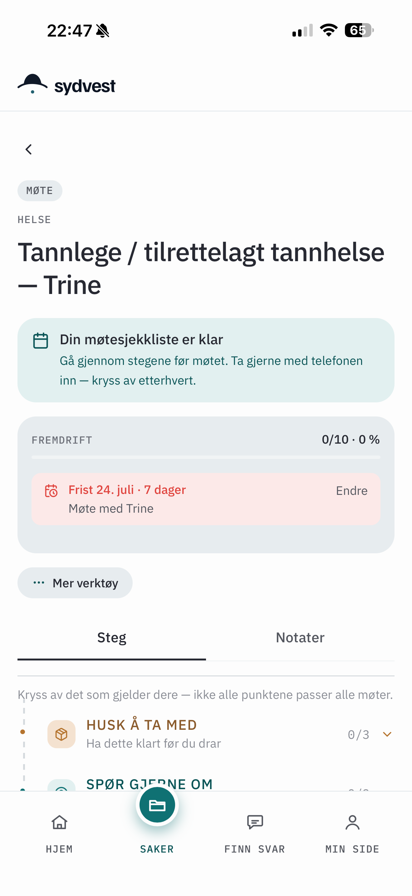 Forbered møte i Sydvest
